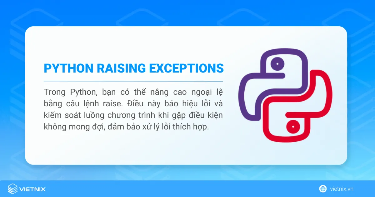 Raising Exceptions trong Python