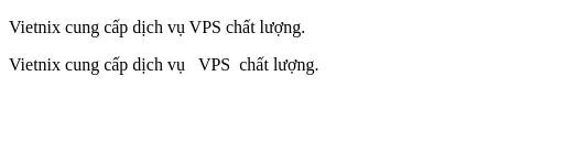 Tổng hợp các thẻ HTML cơ bản và cách sử dụng chi tiết 20 Thẻ dấu trắng không ngắt (Non-breaking space)