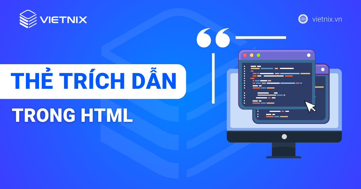Thẻ trích dẫn trong HTML