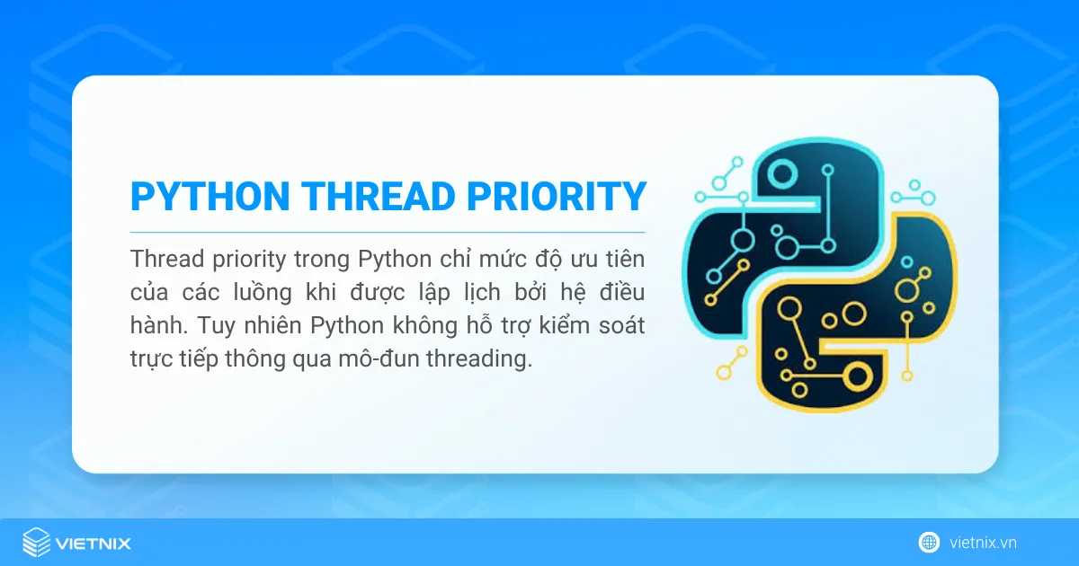 Thread Priority trong Python là gì? Cách thiết lập mức độ ưu tiên 2 Thread Priority trong Python