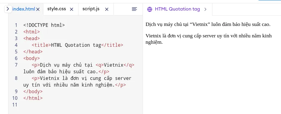 Thẻ trích dẫn trong HTML: Tổng hợp và hướng dẫn sử dụng chi tiết 21 Trích dẫn ngắn - Thẻ q trong HTML