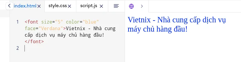 Thẻ font trong HTML: Cách sử dụng, nhược điểm và giải pháp thay thế 18 Ví dụ về thuộc tính của thẻ font