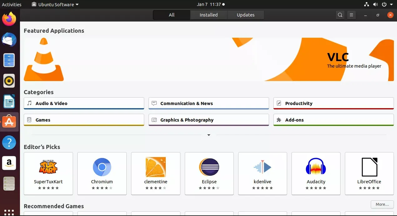 Cách cài đặt phần mềm bằng Ubuntu Software