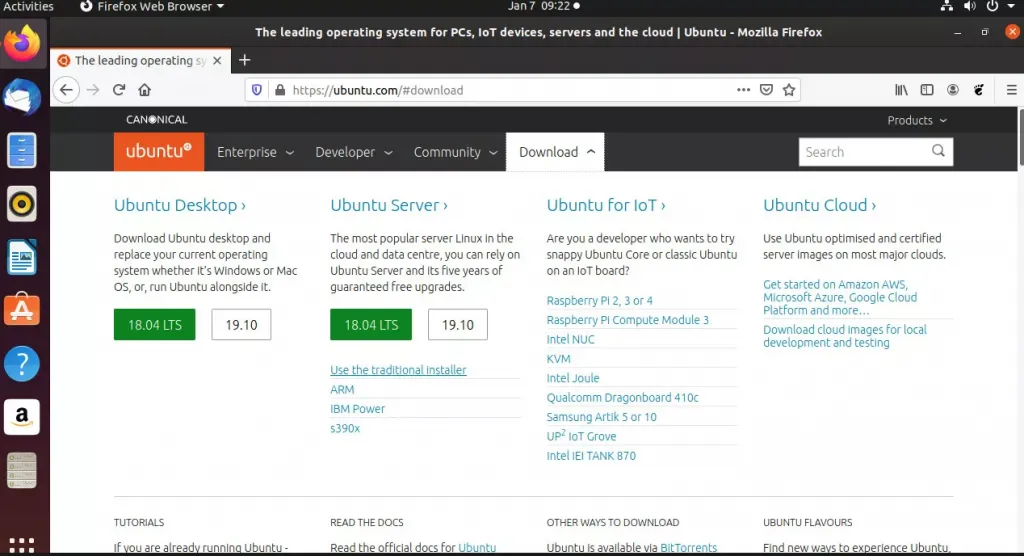 Các phiên bản Ubuntu