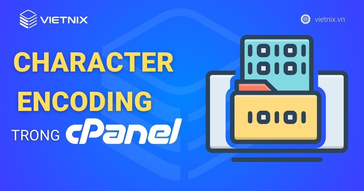 Character Encoding trong cPanel
