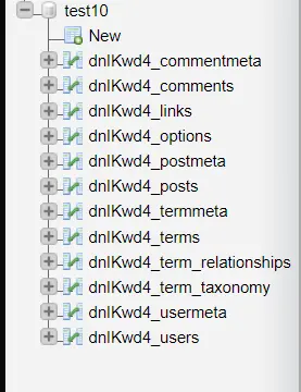 Kiểm tra lại sau khi import database trên aaPanel