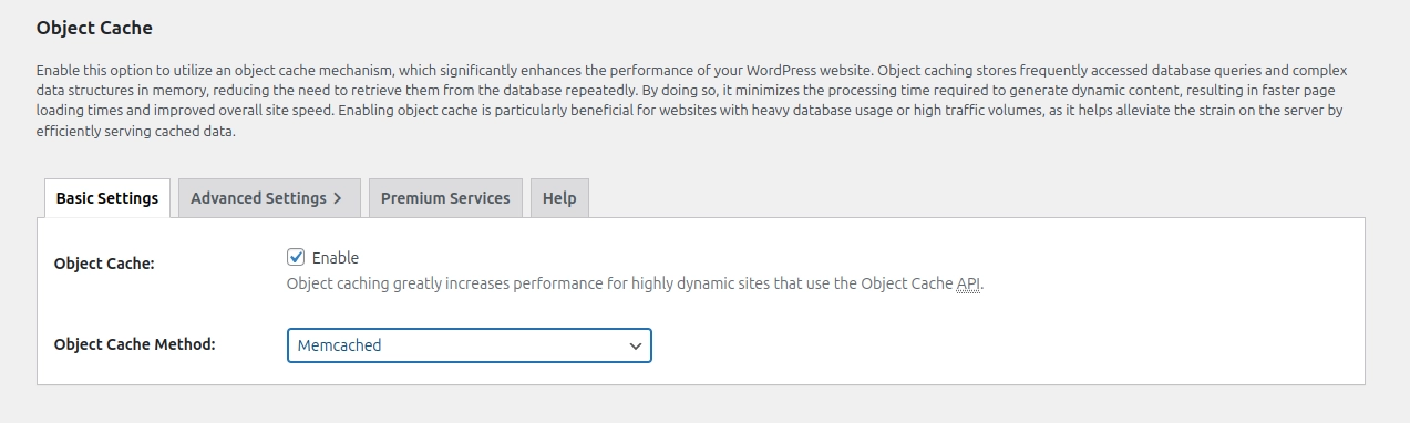 Tab Object Cache
