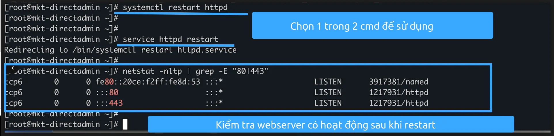 Bước 5 Xác minh hoạt động của webserver