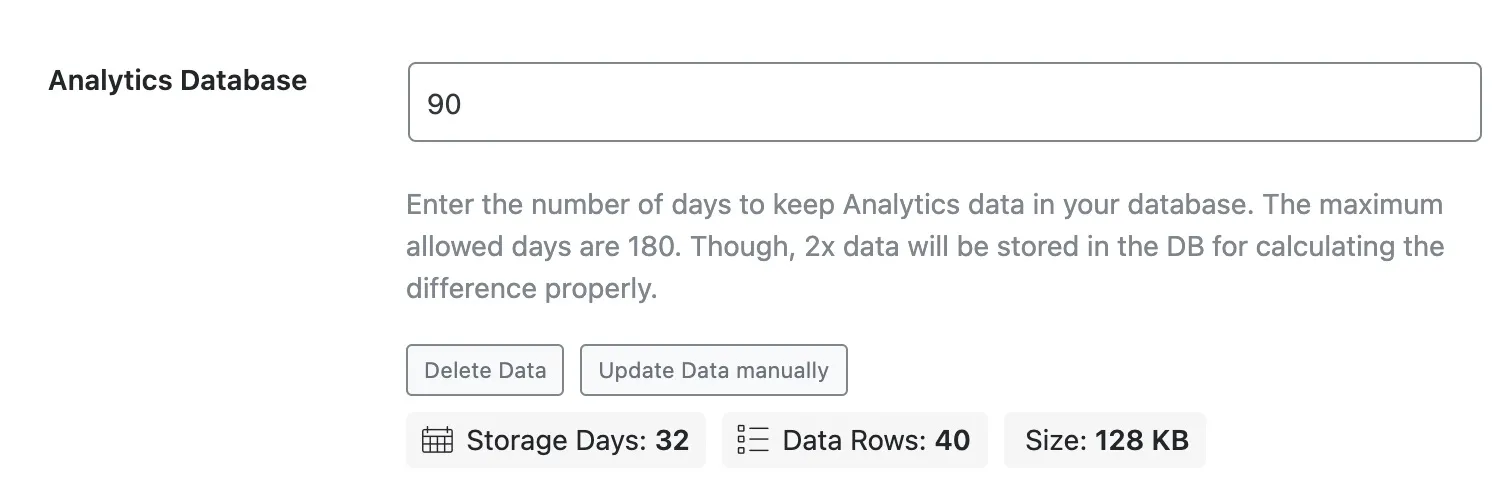 1. Thời gian lưu trữ dữ liệu Analytics