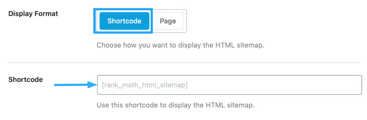 2.2 Nếu chọn Shortcode