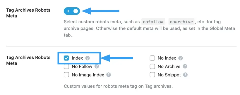 Cách khắc phục lỗi Excluded by NoIndex Tag trong Google Search Console 41 Bước 2: Kiểm tra cài đặt mặc định trong Rank Math Titles & Meta