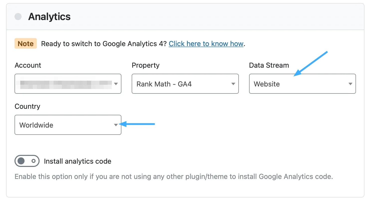 Bước 4: Kết nối Google Analytics 4 (GA4)