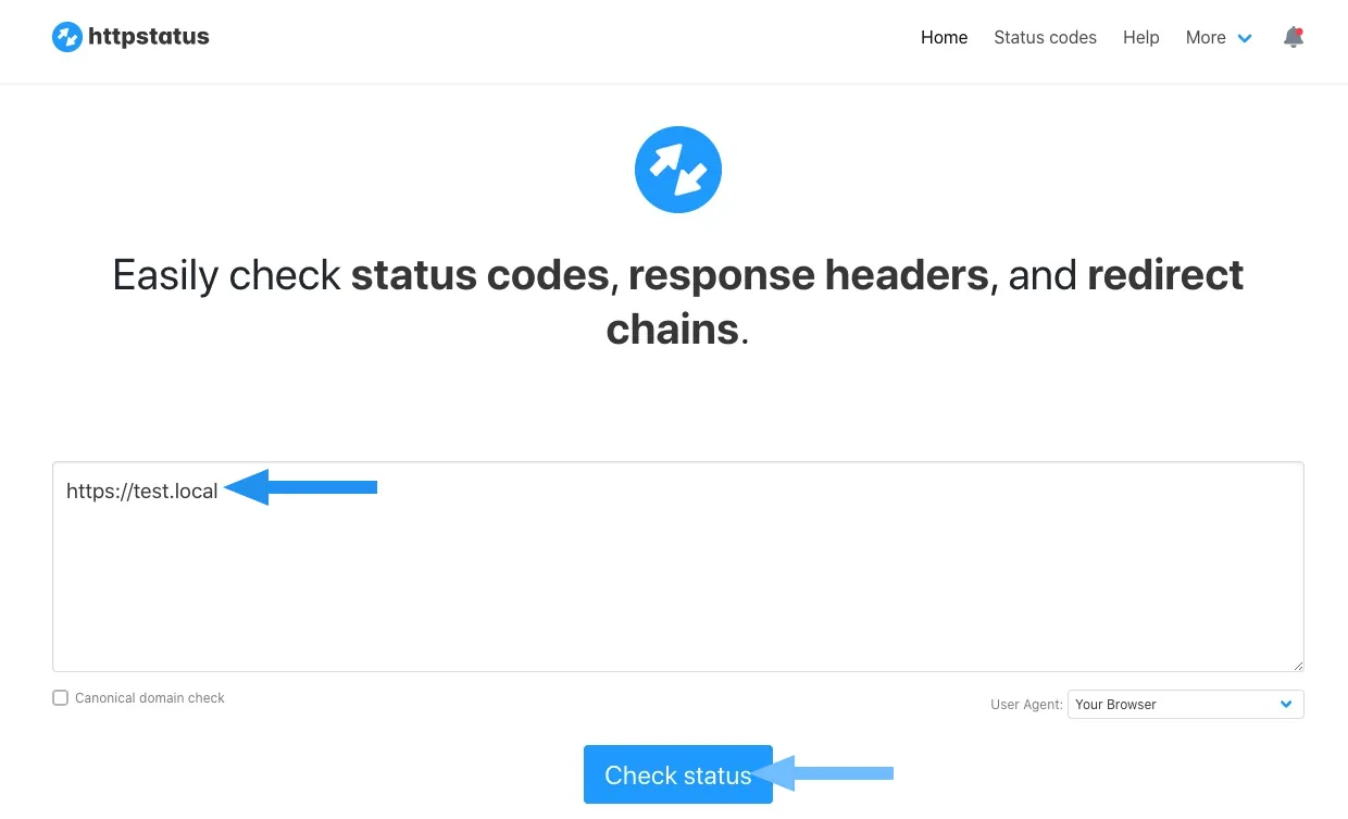Công cụ httpstatus.io
