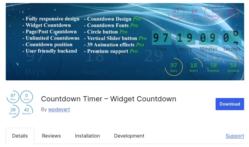 Countdown Timer – Widget Countdown