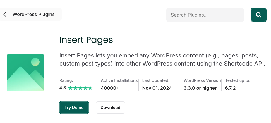 Insert Pages – Nhúng bài viết khác bằng shortcode