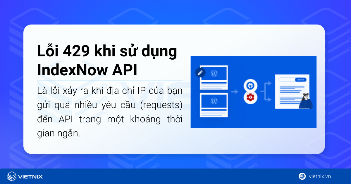 Lỗi 429 khi sử dụng IndexNow API