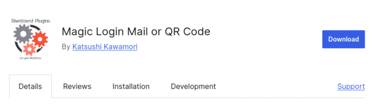 Magic Login Mail or QR Code