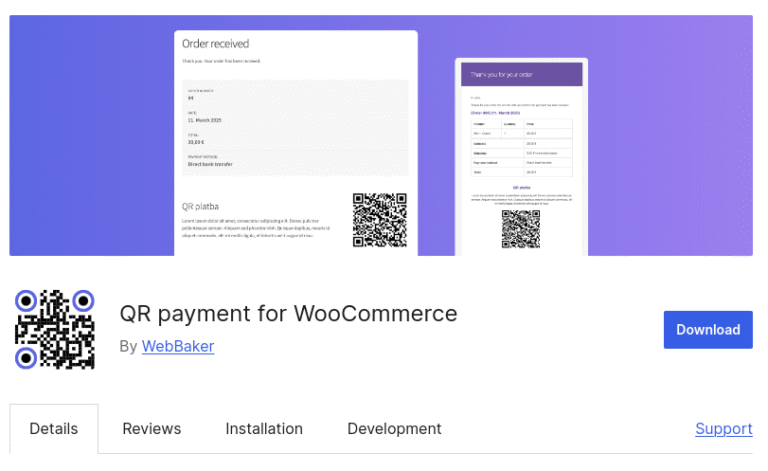 Payment QR WooCommerce