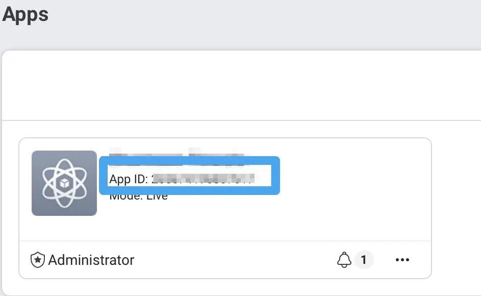Sao chép Facebook App ID