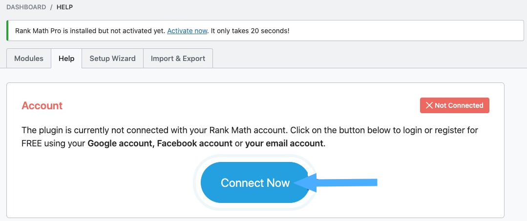 Sau đó, nhấn Connect Now để kết nối lại