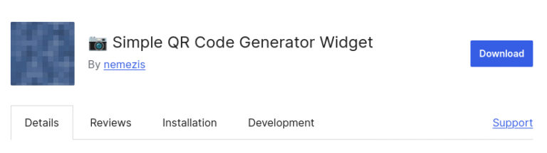 Simple QR Code Generator Widget