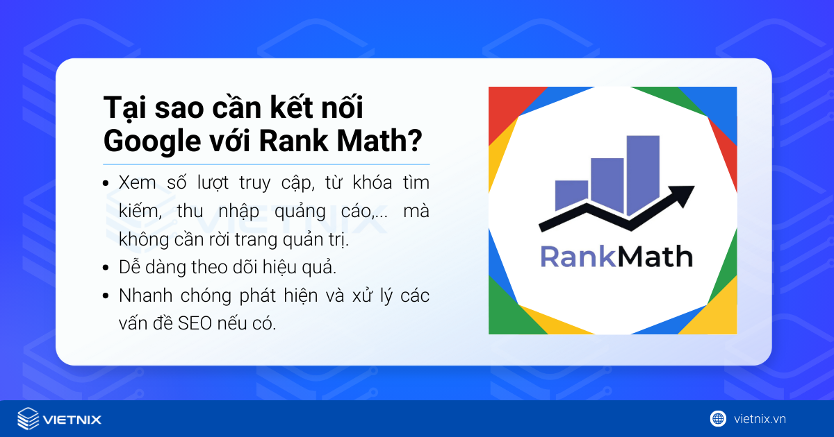 Tại sao cần kết nối tài khoản Google với Rank Math SEO?