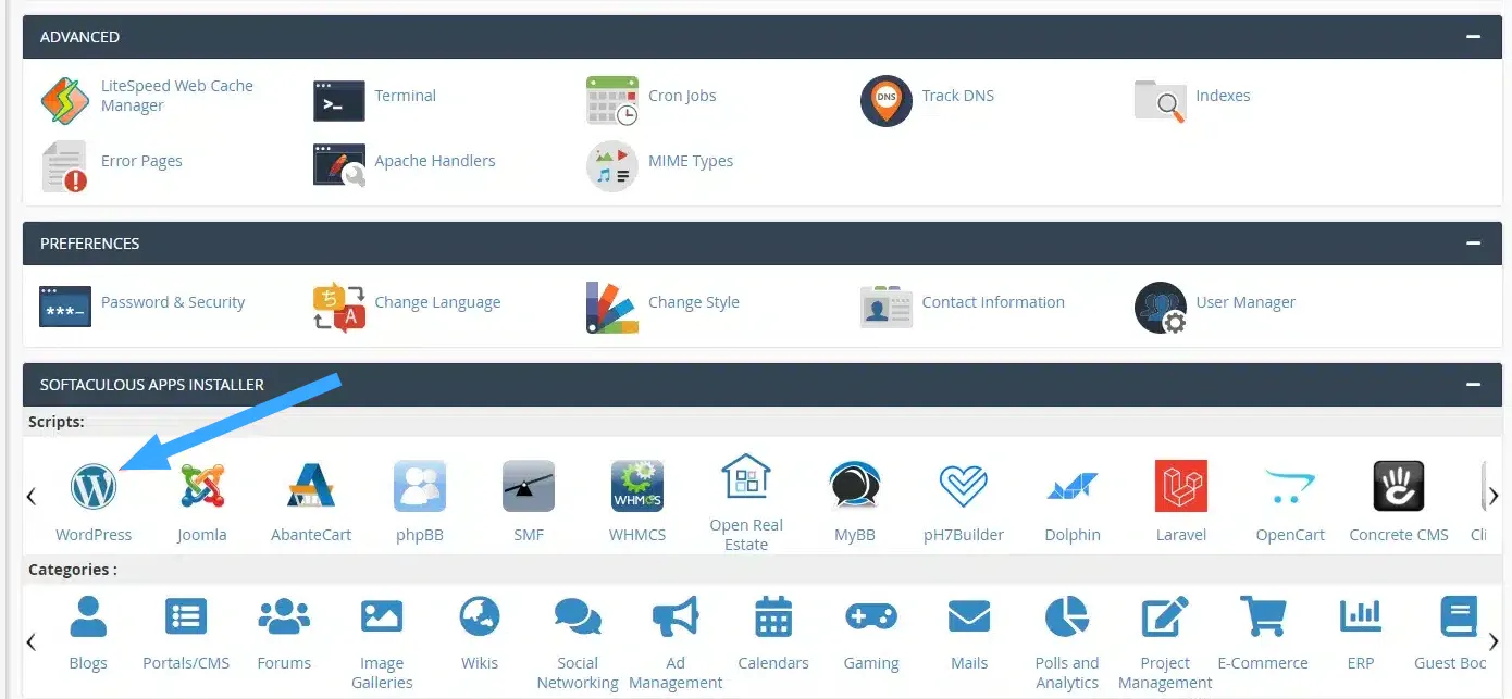 Cài đặt WordPress trên cPanel