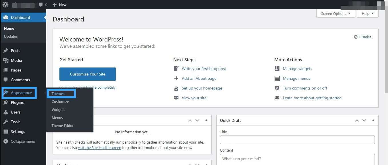 Xóa theme WordPress trong Dashboard