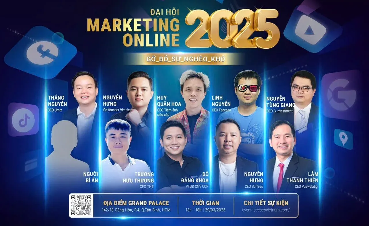 Đại hội Marketing Online 2025 - Gỡ bỏ sự nghèo khó