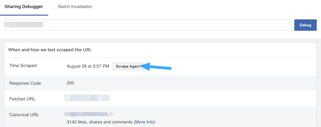 Sử dụng công cụ debug của của Facebook