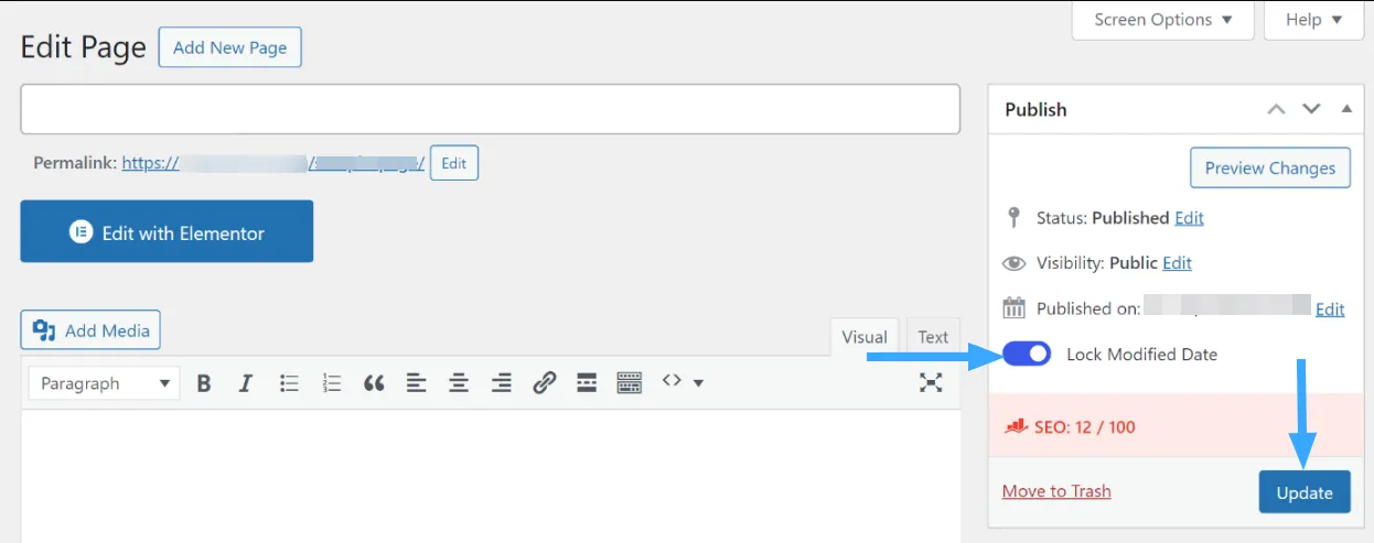 Cách khóa ngày sửa đổi bài viết trong Classic Editor