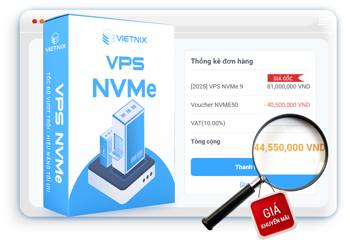 thể lệ chương trình mã giảm giá vietnix