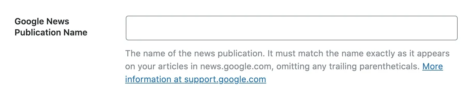 Tên ấn phẩm của Google News