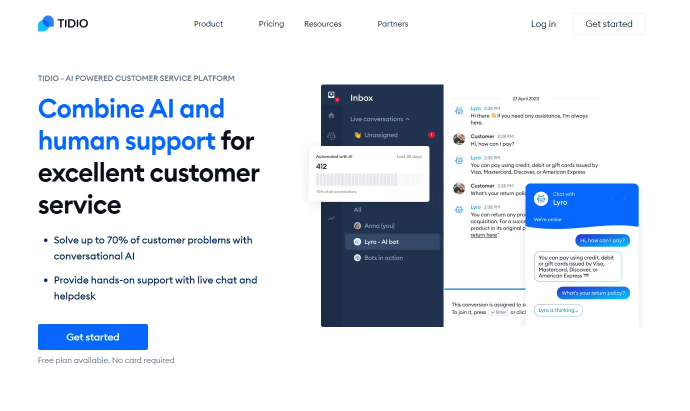 Plugin AI - Tidio