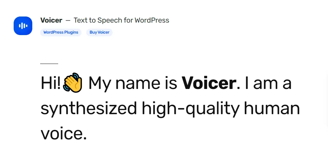 Voicer