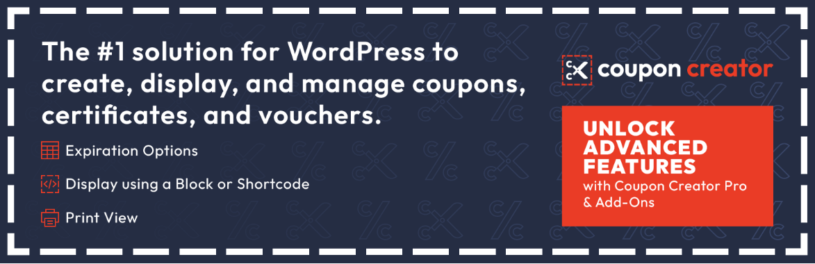 Coupon Creator plugin