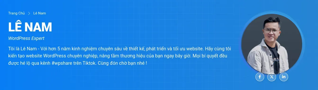 Trang tác giả trên website tin tức