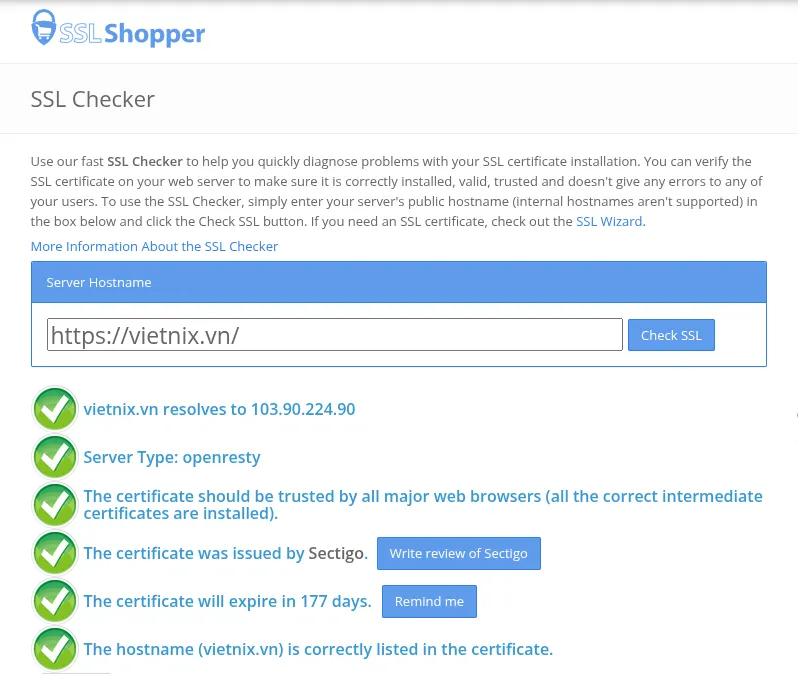 Lỗi err_ssl_protocol_error là gì? Nguyên nhân và cách khắc phục nhanh chóng 61 Kiểm tra thời hạn SSL