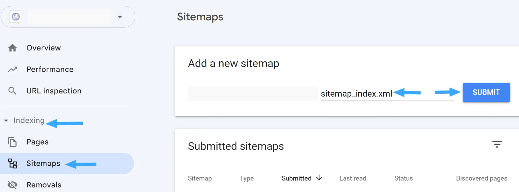 Hướng dẫn sửa lỗi "Couldn't Fetch" trong Google Search Console 30 Dán địa chỉ chính xác của sitemap vào ô “Add a new sitemap”