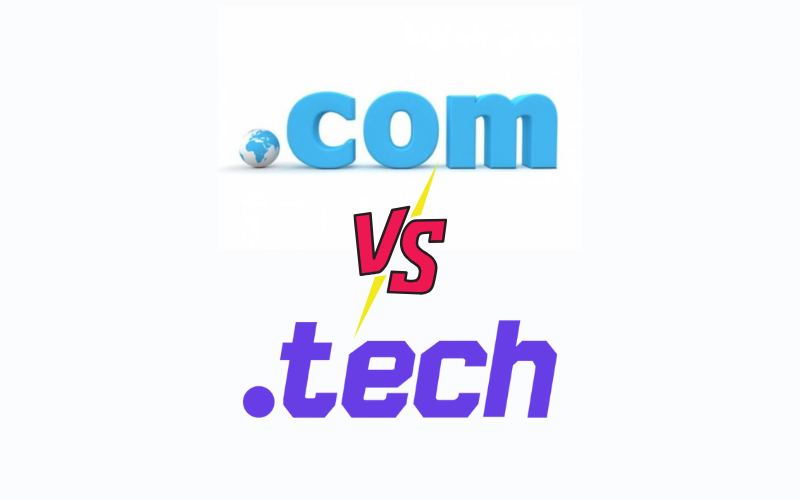 Sự khác biệt giữa tên miền .tech và .com