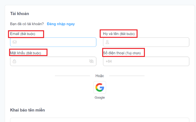 Cung cấp thông tin đăng ký chủ sở hữu (Whois)