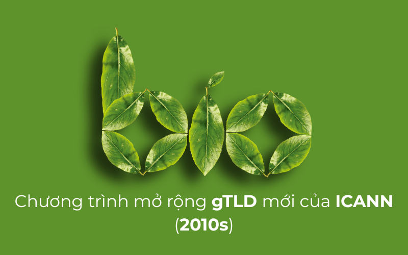 Tên miền .bio được giới thiệu trong chương trình mở rộng các gTLD mới của ICANN vào những năm 2010