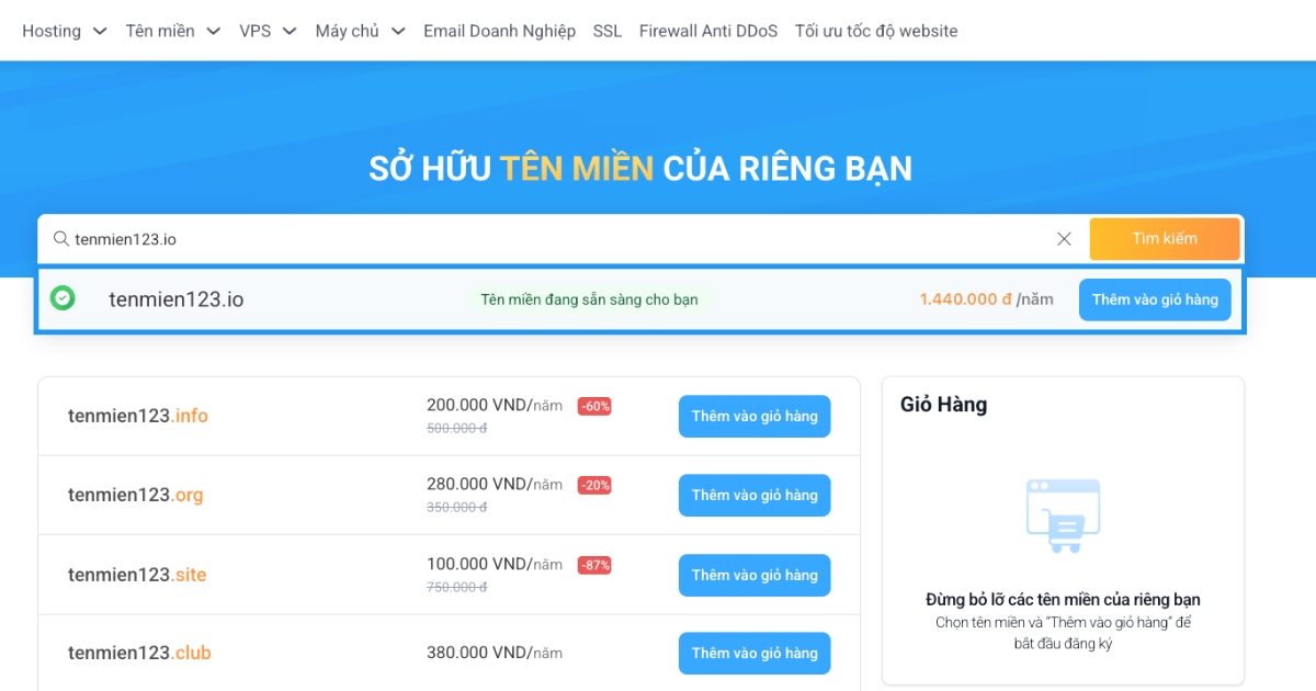 Bạn hãy nhấn Thêm vào giỏ hàng