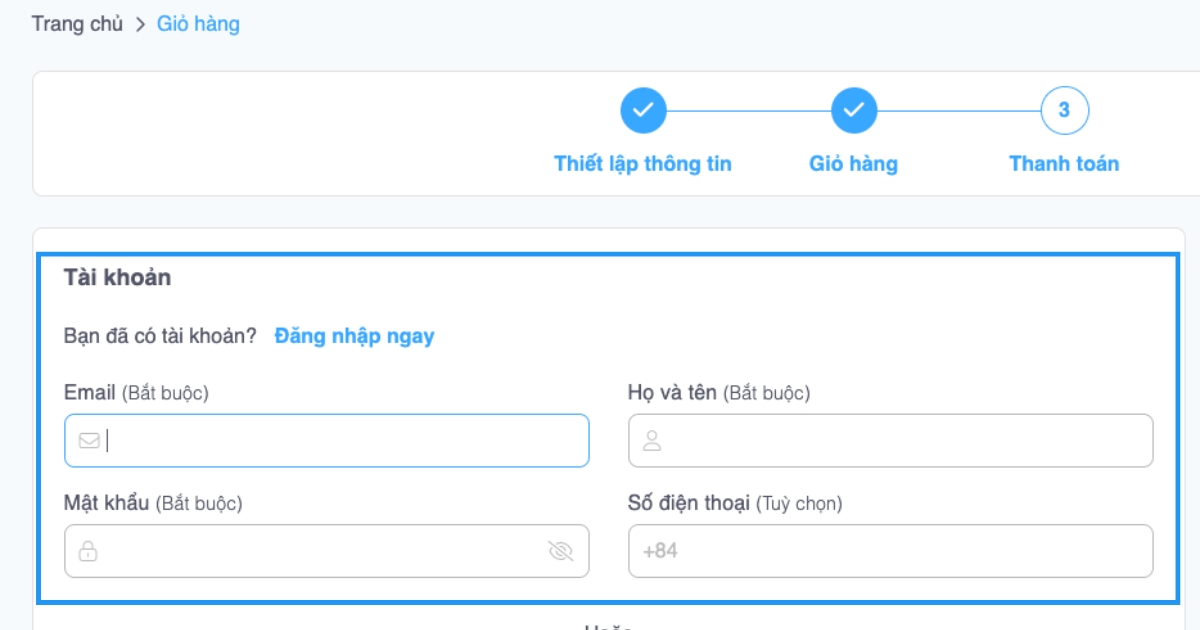 Đăng nhập vào tài khoản Vietnix của bạn