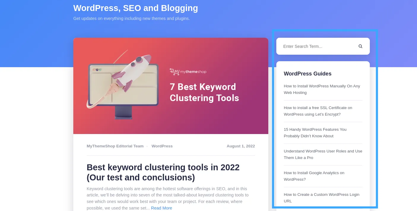 Thêm bài viết nổi bật vào sidebar WordPress