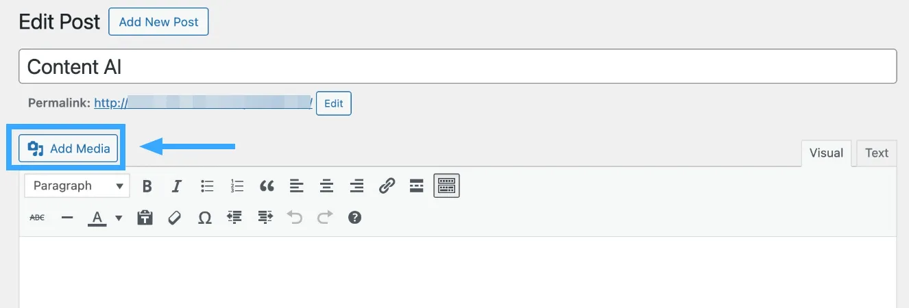 Thêm GIF vào WordPress bằng Classic Editor