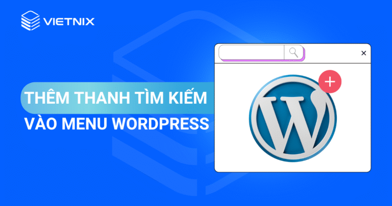 thêm thanh tìm kiếm vào menu wordpress