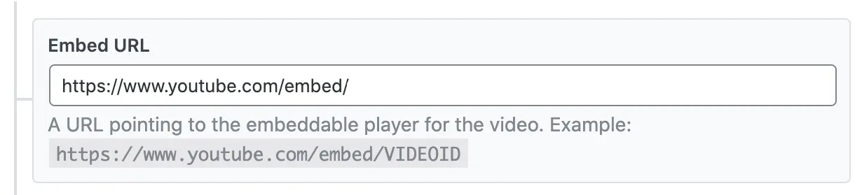 Embed URL
