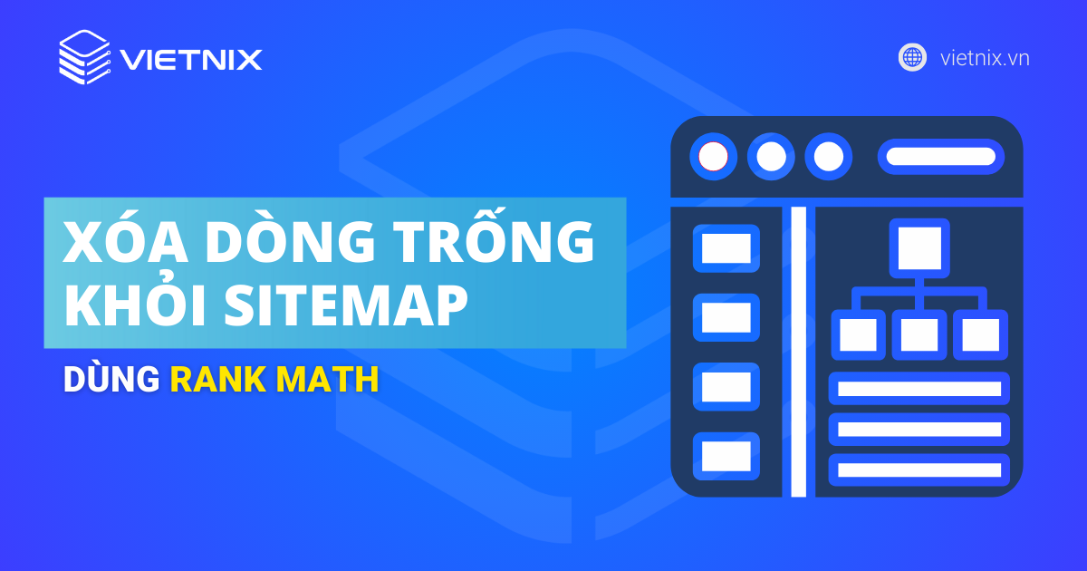xóa dòng trống khỏi sitemap