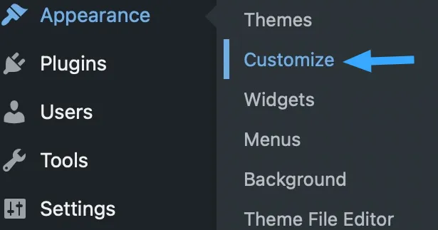 Cách xóa ngày đăng bài viết trong WordPress đơn giản nhất 35 Truy cập vào Customize
